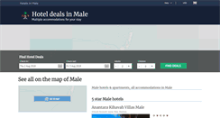Desktop Screenshot of male-hotels.com