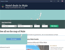 Tablet Screenshot of male-hotels.com